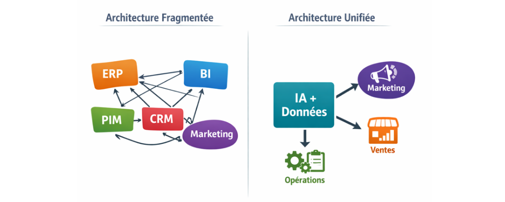 Architecture data fragmentée vs Architecture unifiée